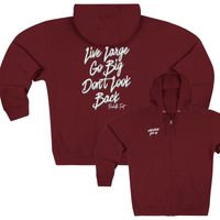 Never Give Up Zip Up Hoodie