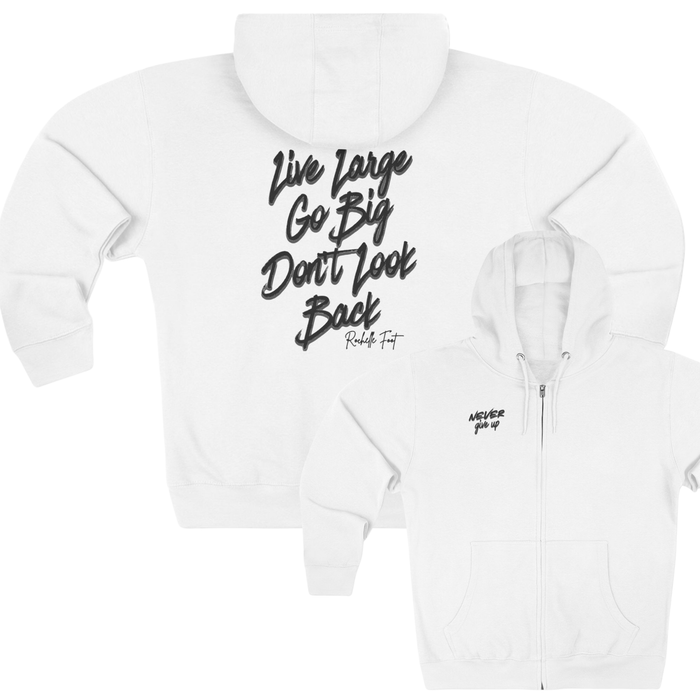 Never Give Up Zip Up Hoodie