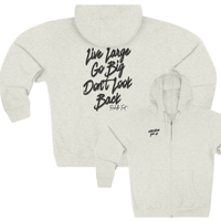 Never Give Up Zip Up Hoodie