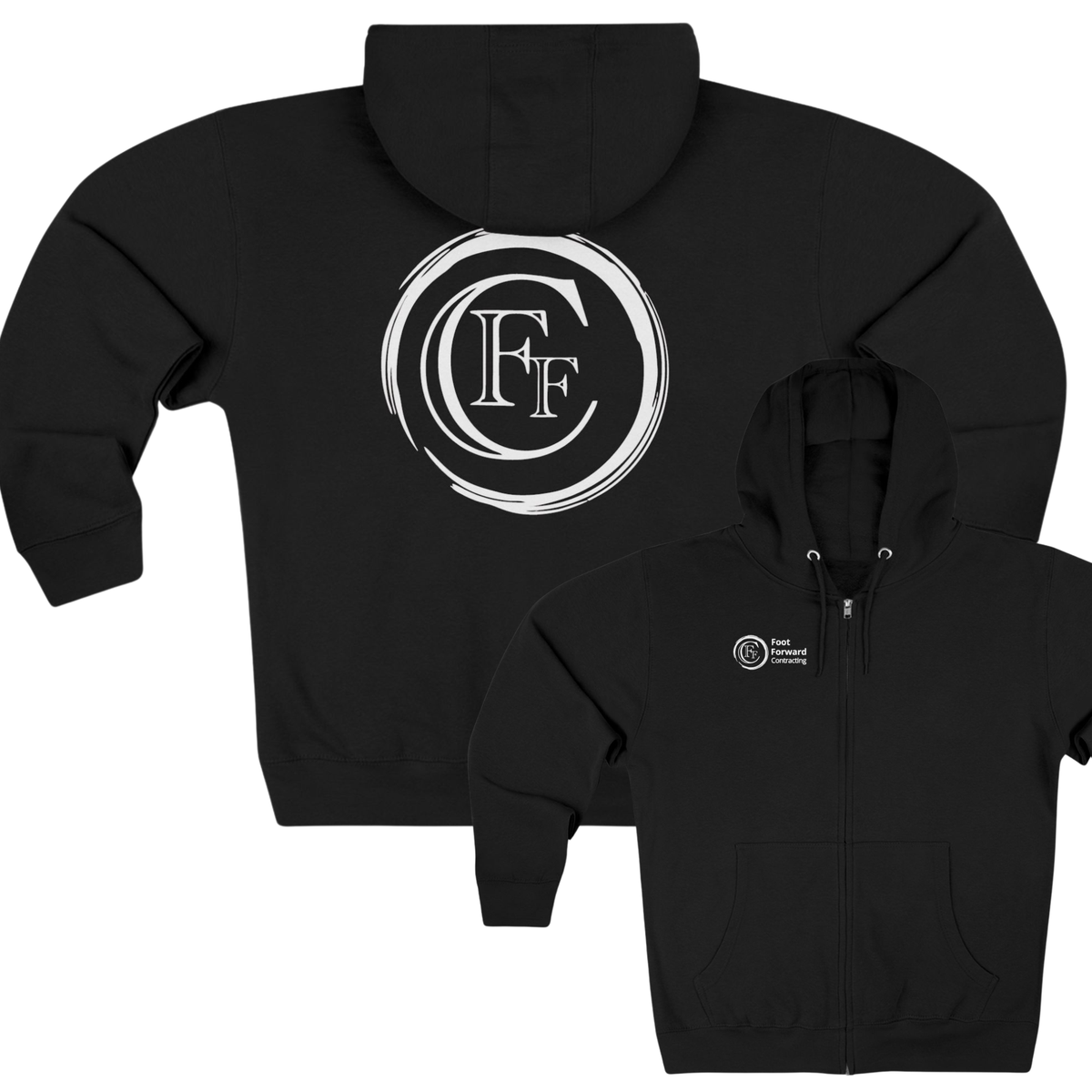 Foot Forward Contracting Zip Up Hoodie