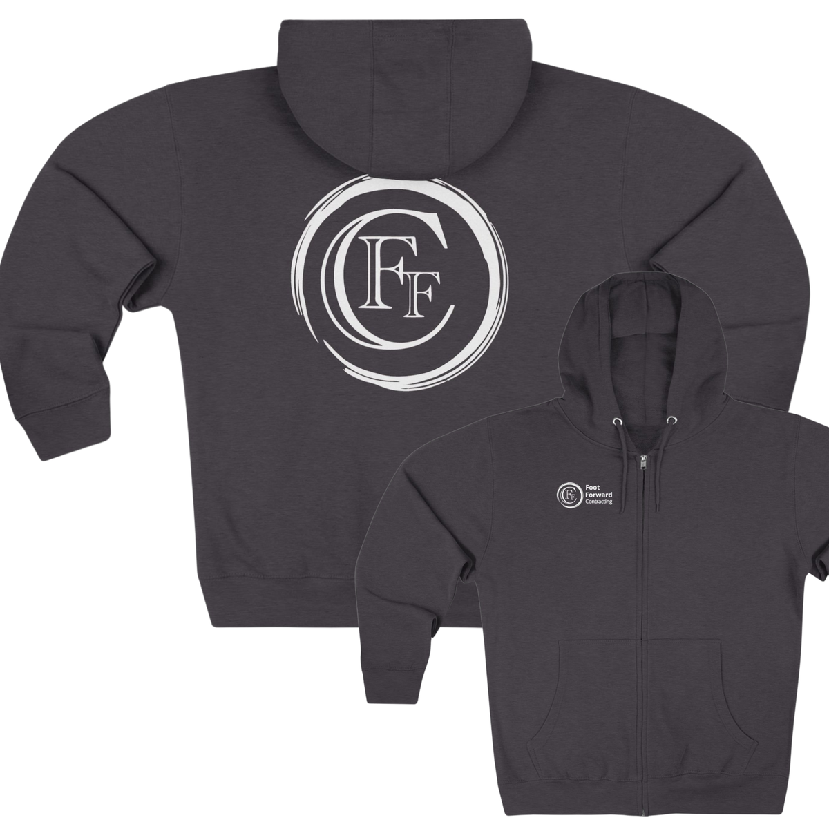 Foot Forward Contracting Zip Up Hoodie
