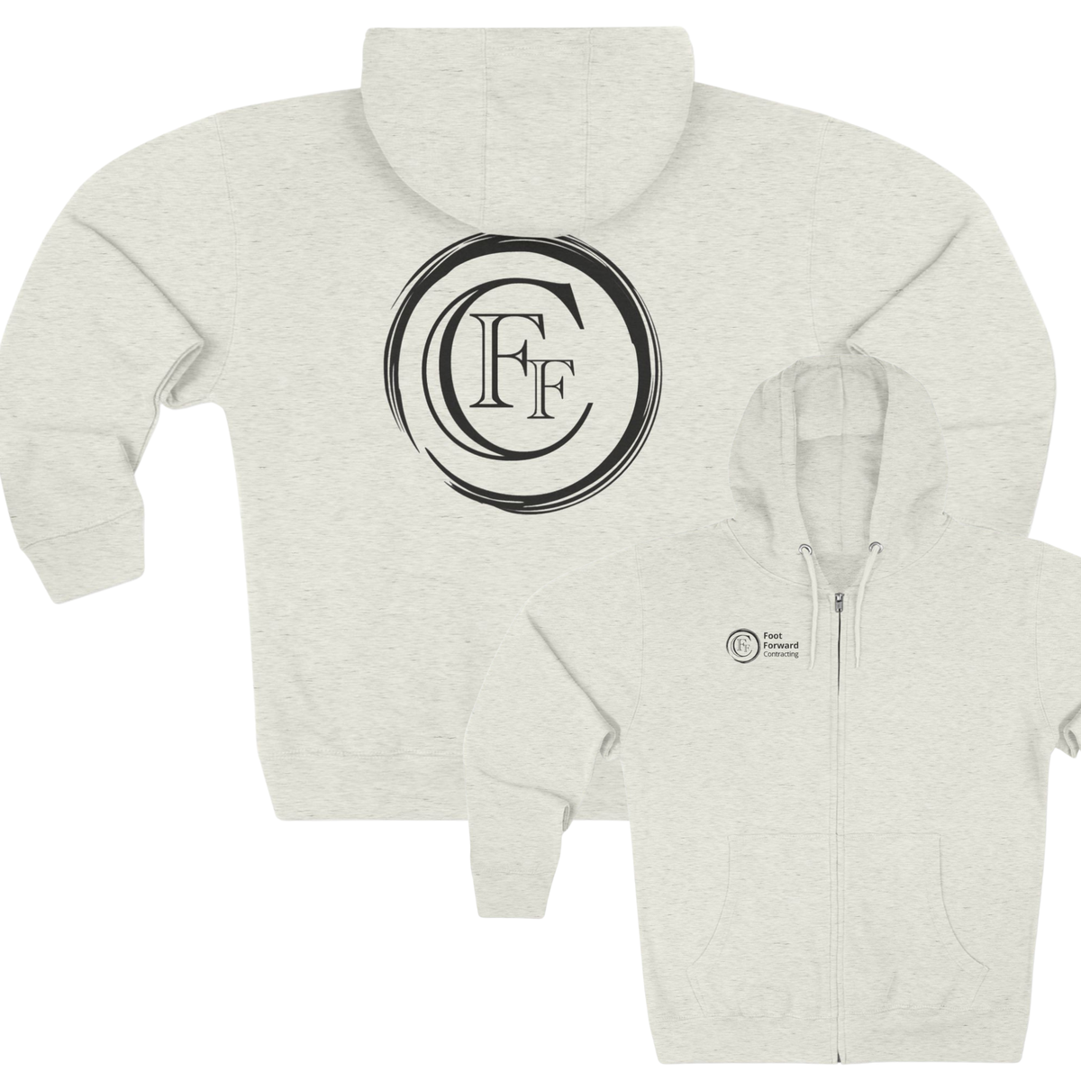 Foot Forward Contracting Zip Up Hoodie