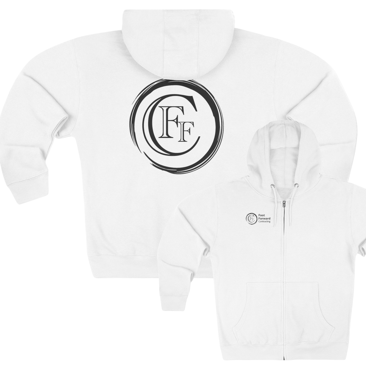 Foot Forward Contracting Zip Up Hoodie